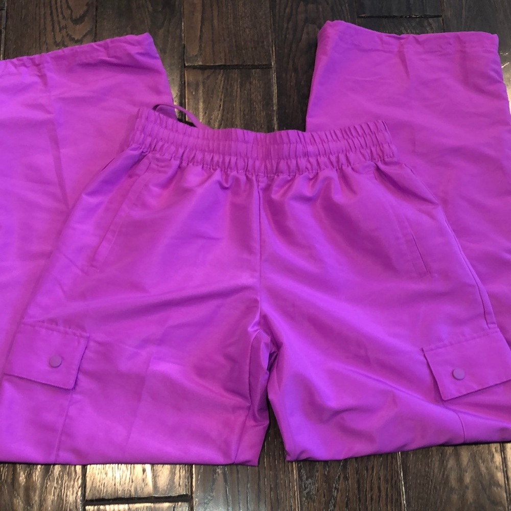 Adidas purple athletic joggers pants size medium
